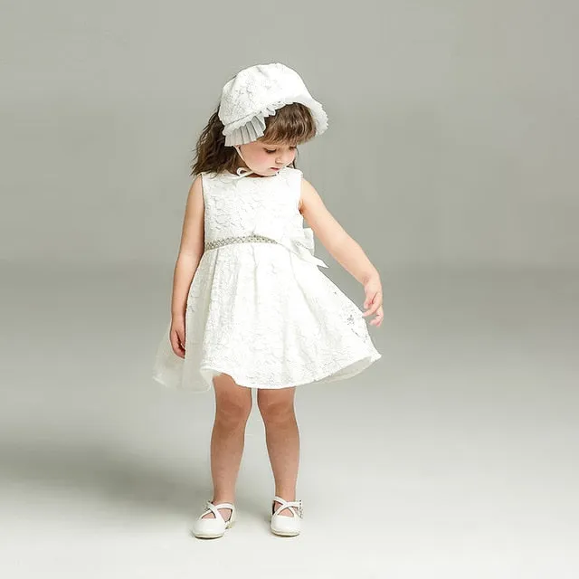 2pcs Set Baby Girl Outfit For Special Occasion Christening - Wedding Flower Girl Dress