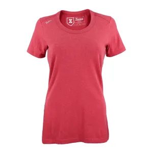 48-Hour Zusa Women's Red Heather Peachy Tee