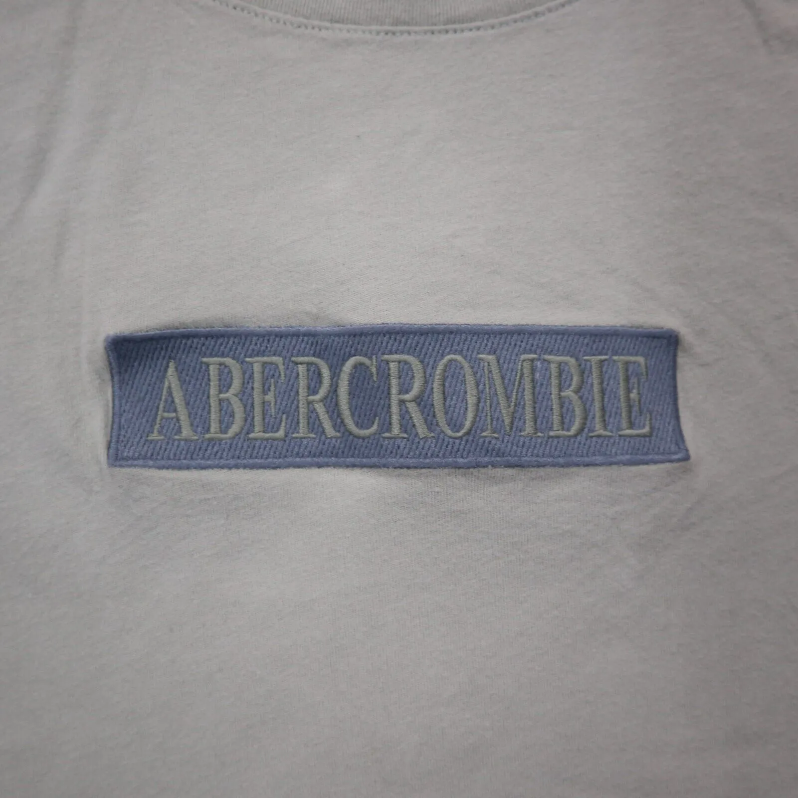 Abercrombie & Fitch Mens Crew Neck T Shirt Short Sleeves Light Mint Gray Size XS