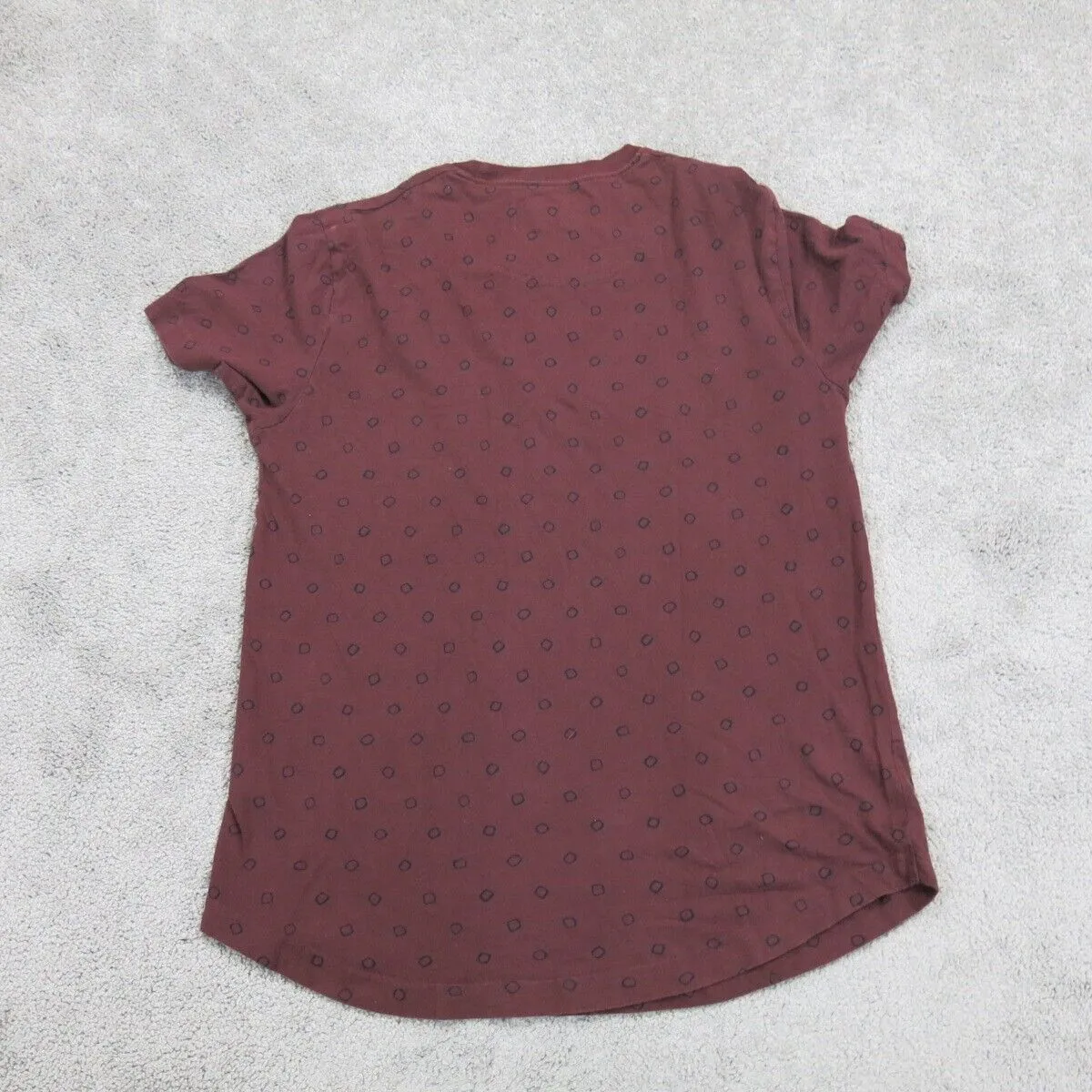 Abercrombie & Fitch Womens T Shirt Top Crew Neck Short Sleeve Maroon Size XS