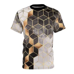 Abstract Geometric Cubes T-Shirt | Modern Graphic Design