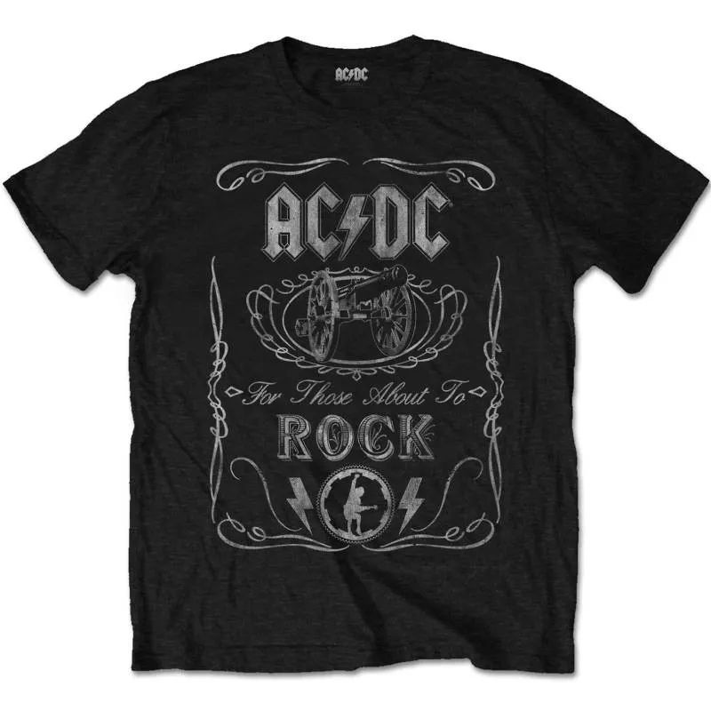 AC/DC Adult T-Shirt - For Those About To Rock Artwork