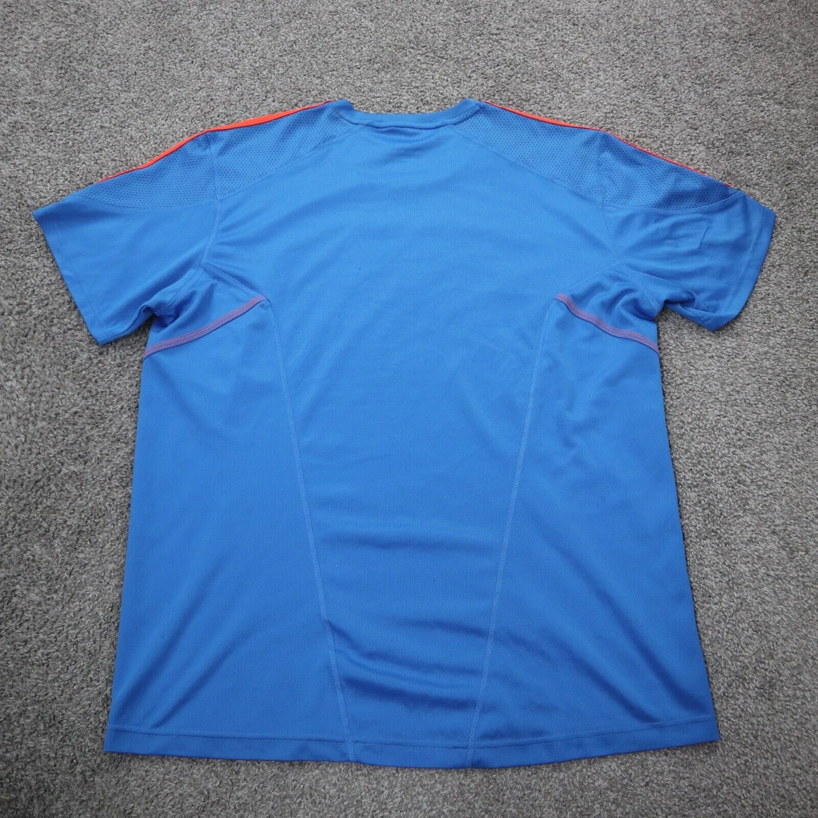 Adidas Climacool Mens Crew Neck T Shirt Short Sleeve Logo Blue Size Large