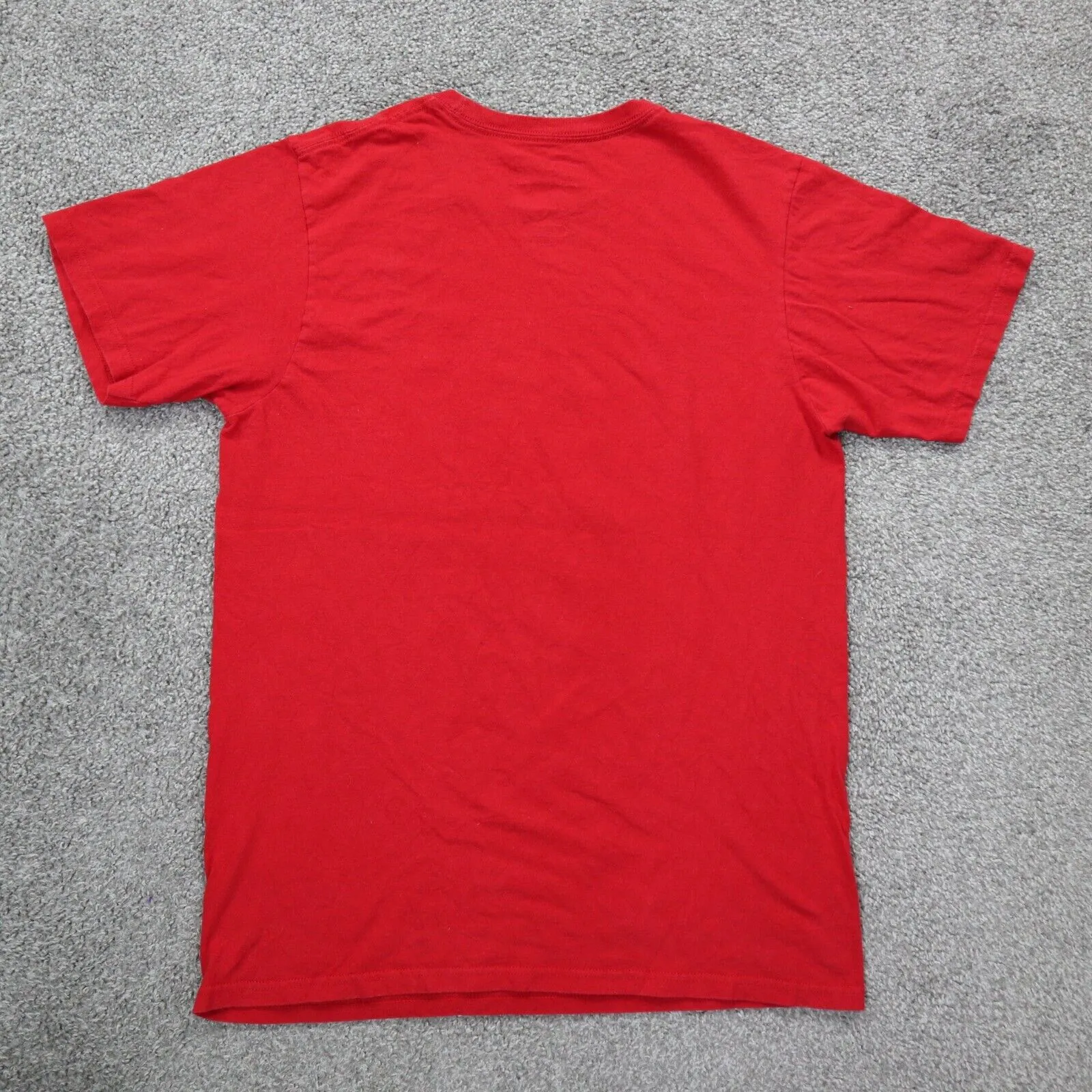 Adidas Men  Crew Neck T Shirt Graphic The Go To Tee 100% Cotton Red Size Medium