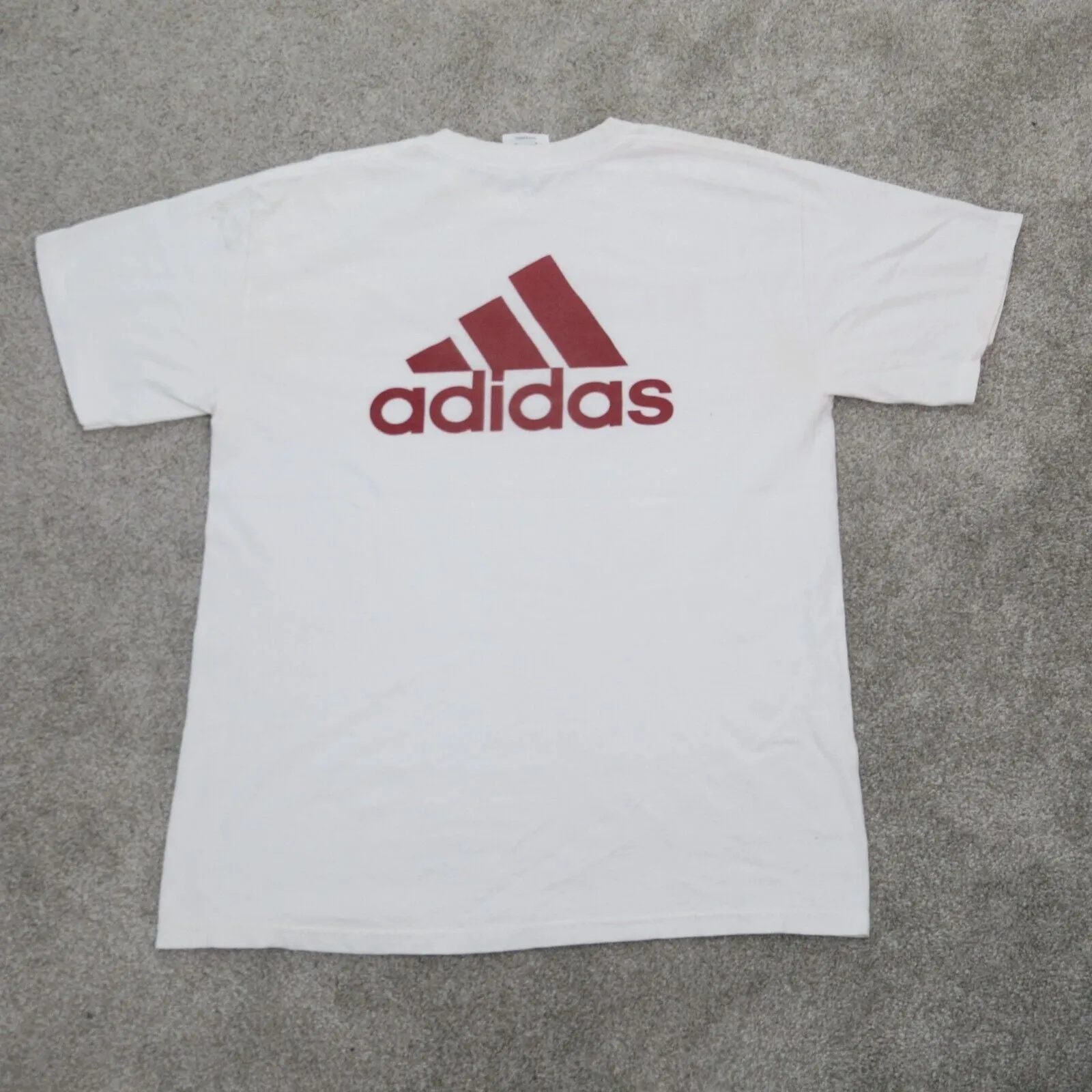 Adidas Men Crew Neck T Shirt Short Sleeve Graphic Tee Nebraska Softball White 40