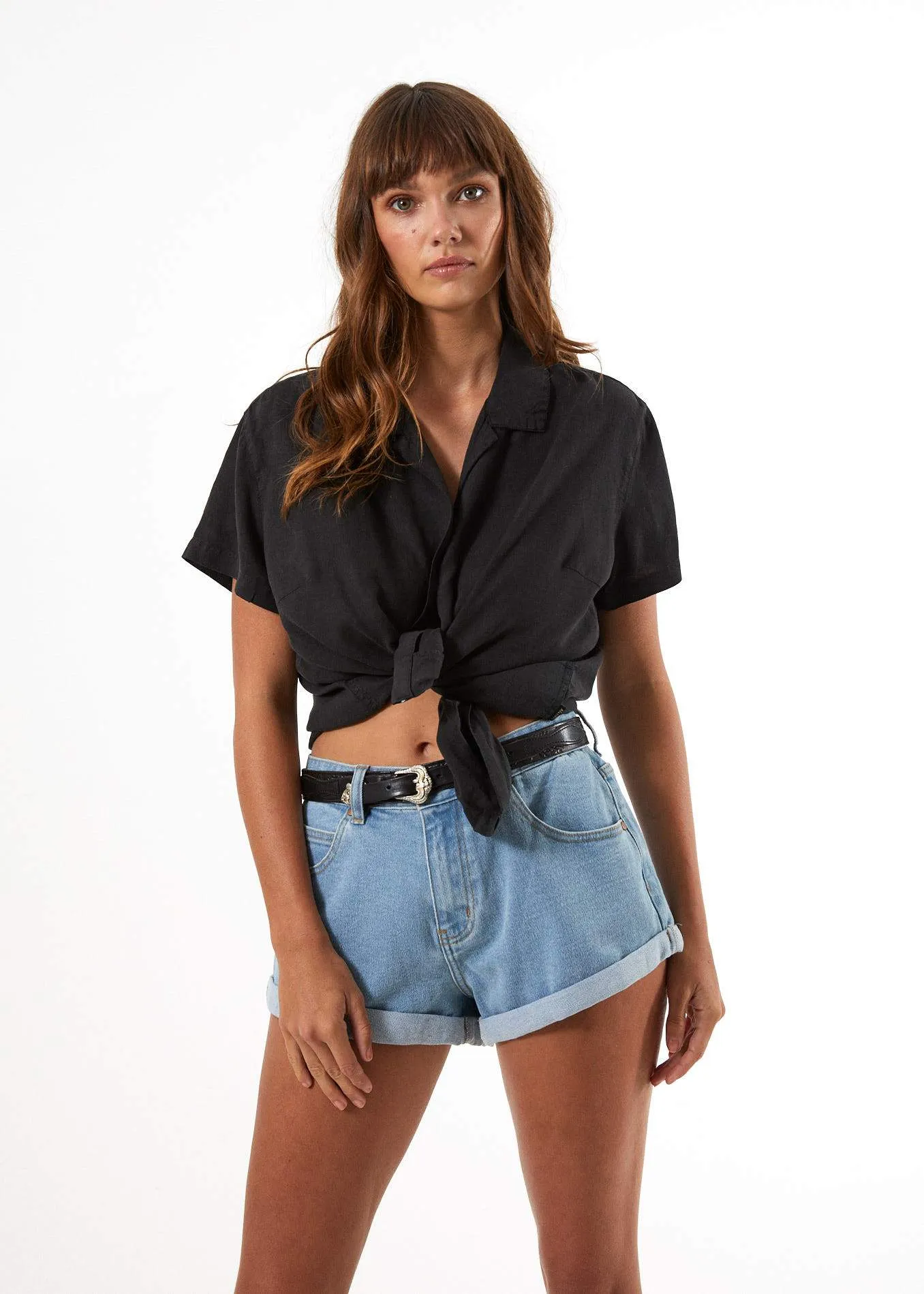 Afends Womens Mood - Hemp Short Sleeve Shirt