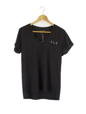 Alexandra Black V Neck T Shirt XS