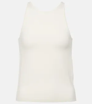 Alfeo top in Max Mara wool blend, neutral