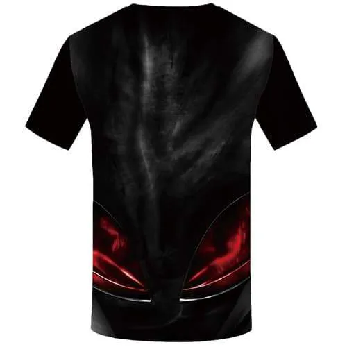 Alien T-shirt Men Metal Tshirt Printed Flame T-shirts Graphic Black Tshirt Anime Punk Tshirts Cool Short Sleeve Hip hop Unisex