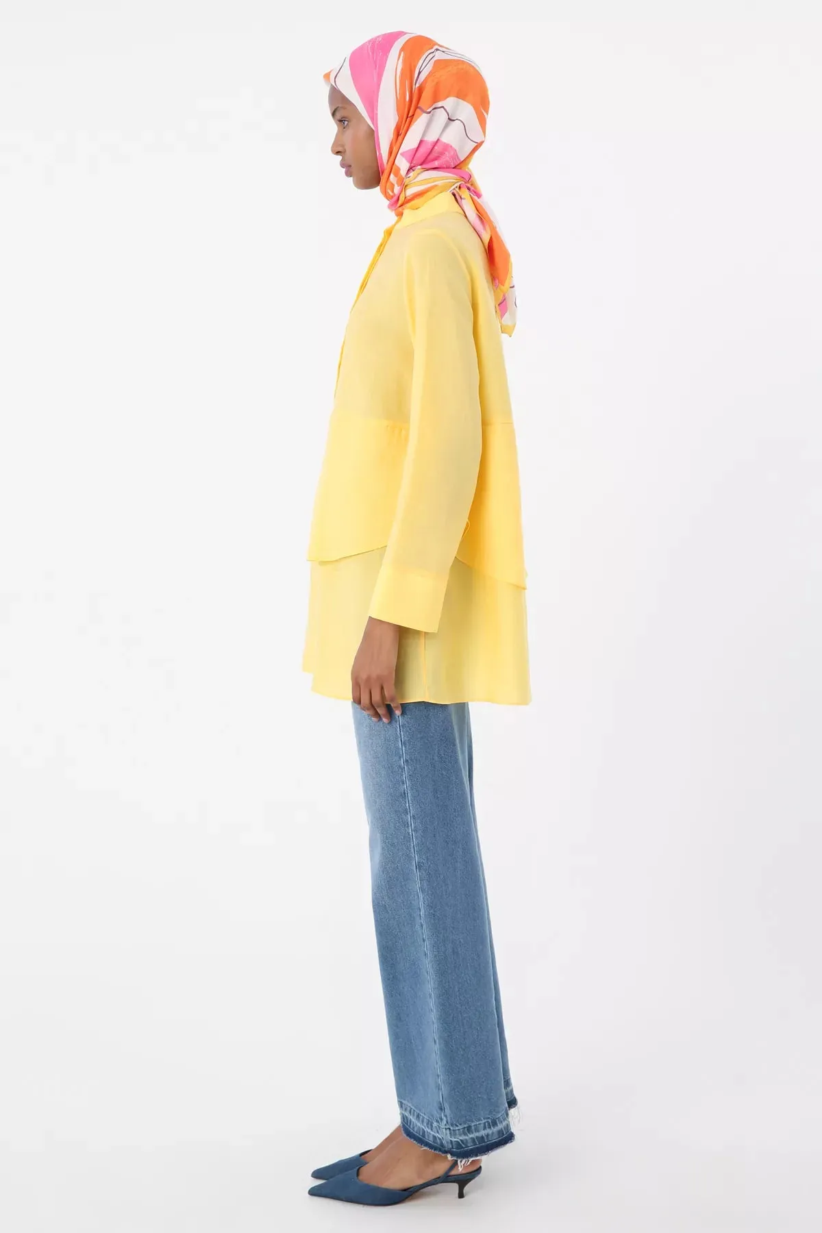 All Layer Detailed Shirt Yellow