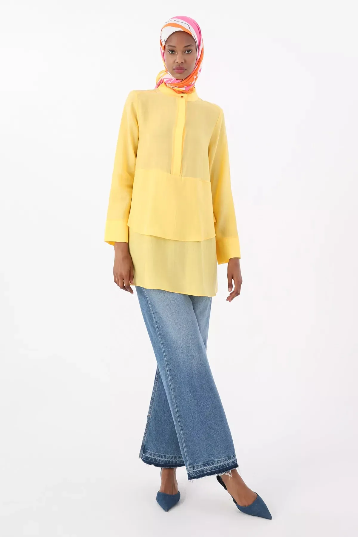 All Layer Detailed Shirt Yellow