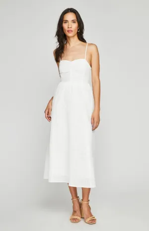 Allison Midi Dress - White