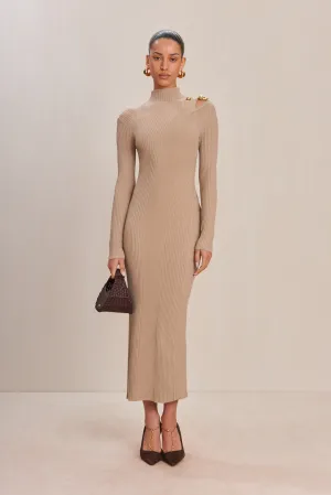 ALYSSA KNIT DRESS - FOG