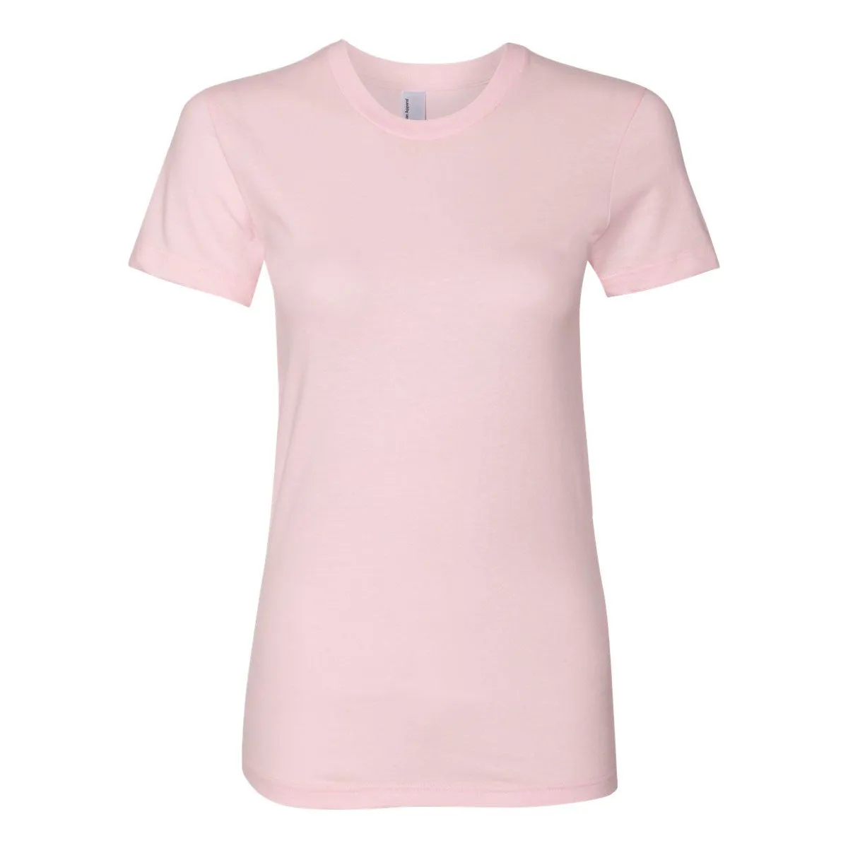 American Apparel Women's Light Pink Fine Jersey Short Sleeve T-Shirt