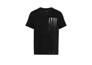 Amiri - Paint Drip Core Logo Black T-Shirt