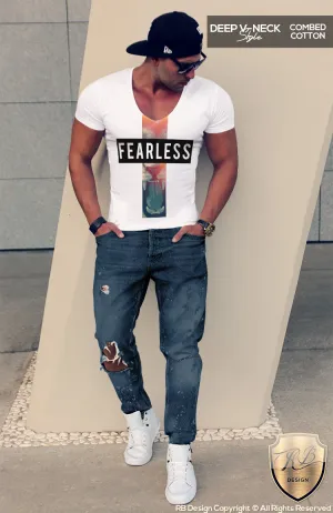 Angry Lion Mens T-shirt "Fearless" MD561