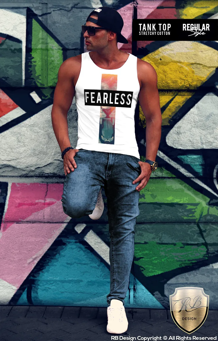 Angry Lion Mens T-shirt "Fearless" MD561