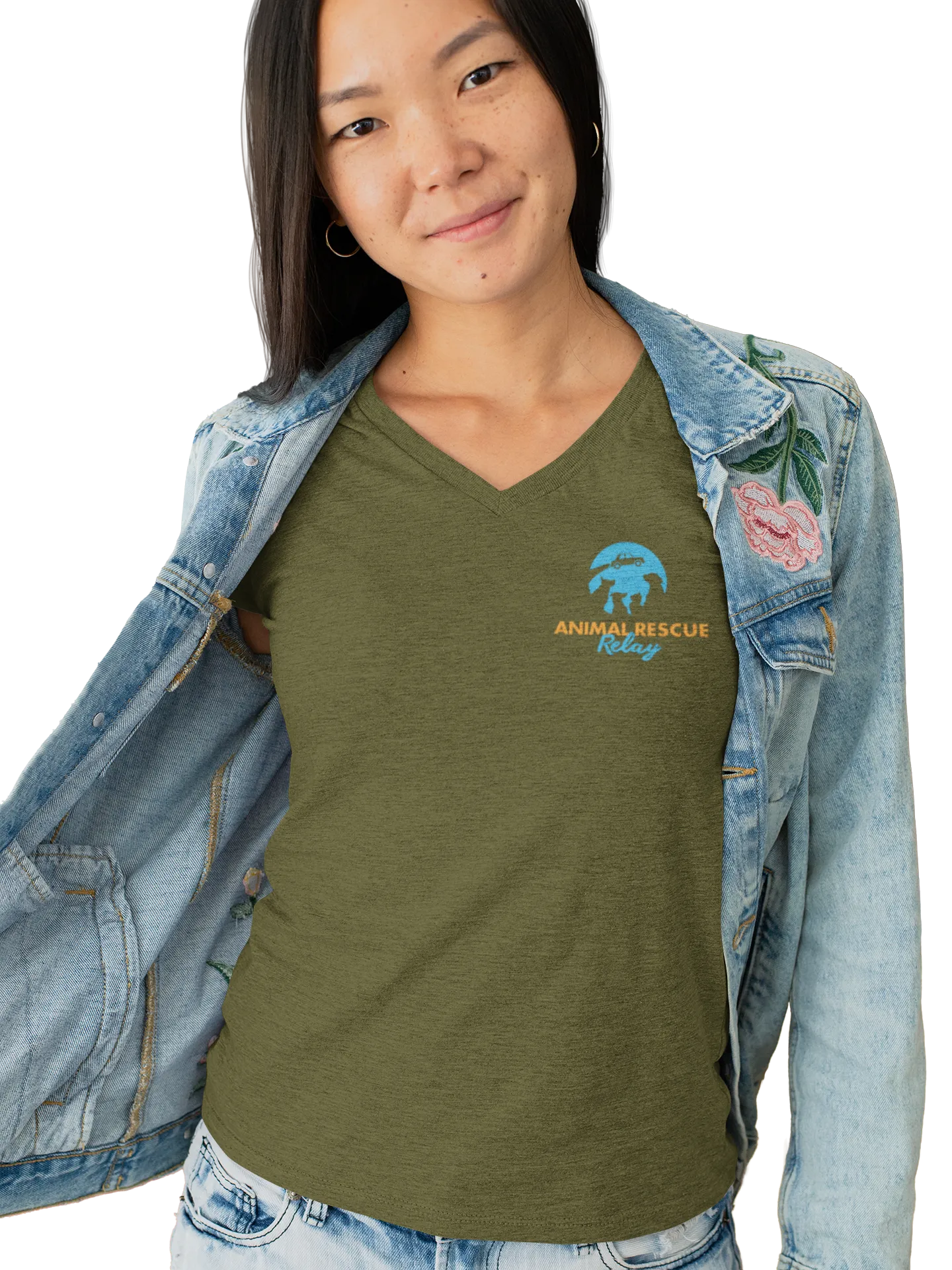 Animal Rescue Relay V Neck (Available in several colors)