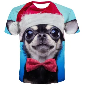 Animal T-shirt Men Lovely T shirts Funny Christmas Tshirt Printed Party Tshirts Casual