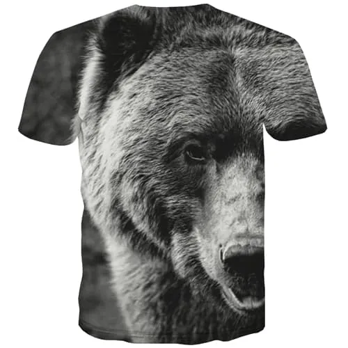 Animal T shirts Men Lion Tshirts Novelty Funny T-shirts Graphic Cartoon T-shirts 3d Anime Shirt Print Short Sleeve summer Men