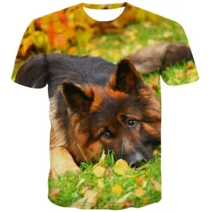 Animal T shirts Men Wolf Tshirts Cool Lovely Tshirt Anime Street Shirt Print Funny T shirts Funny Short Sleeve Full Print Mens