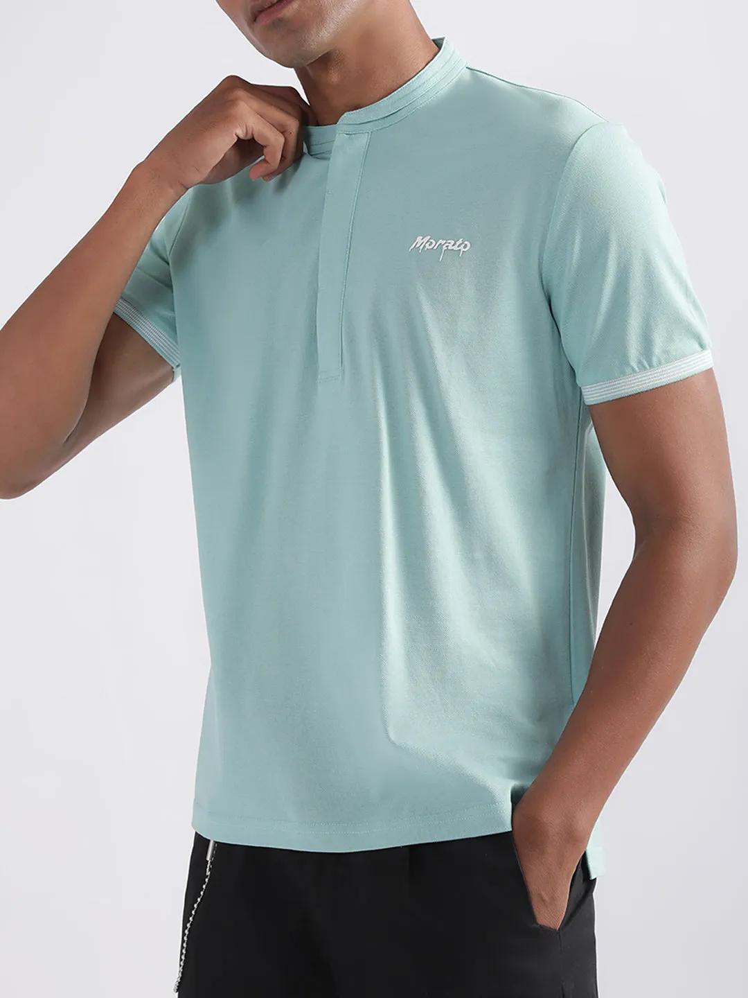 Antony Morato Turquoise Regular Fit T-Shirt