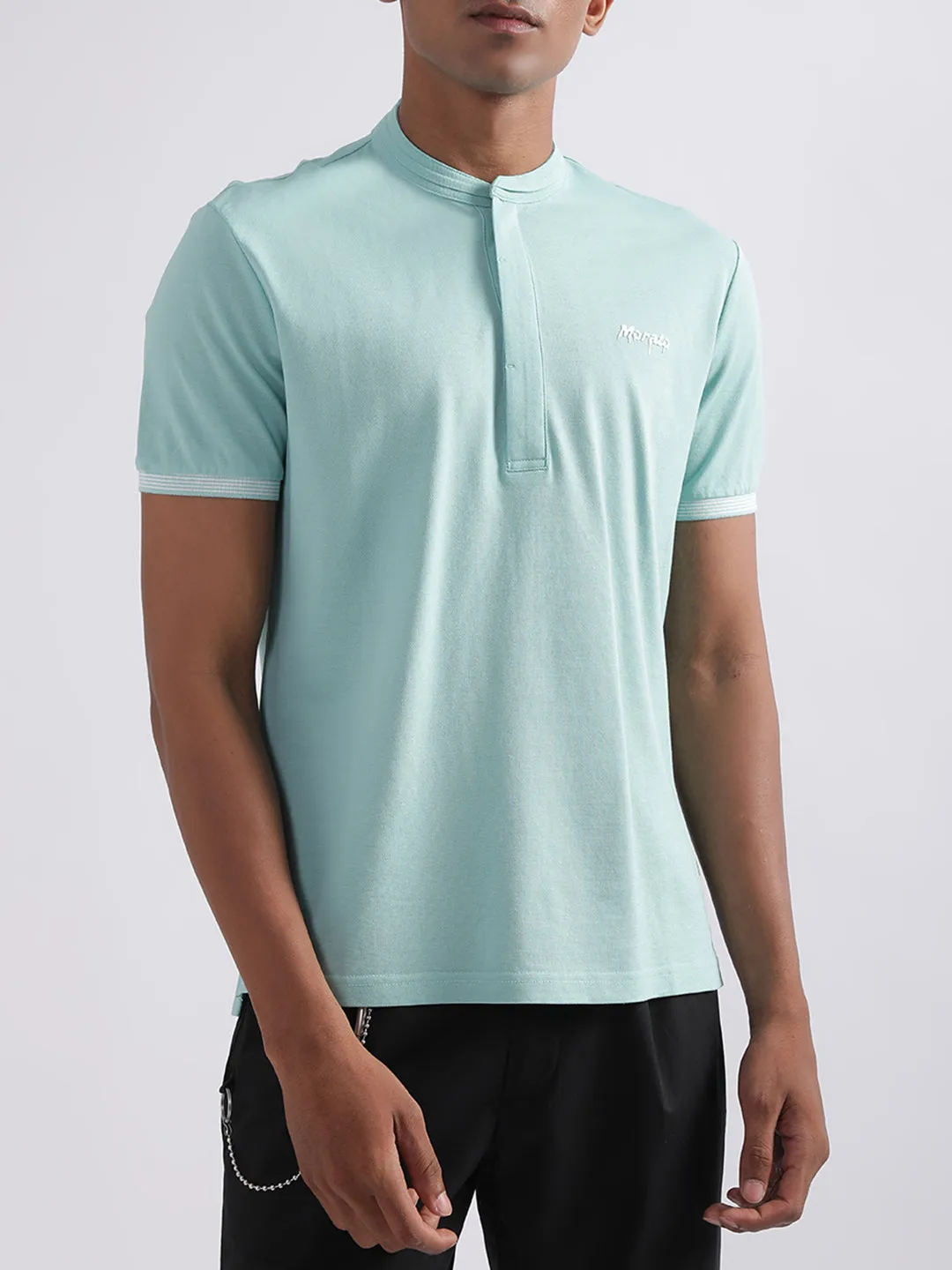 Antony Morato Turquoise Regular Fit T-Shirt