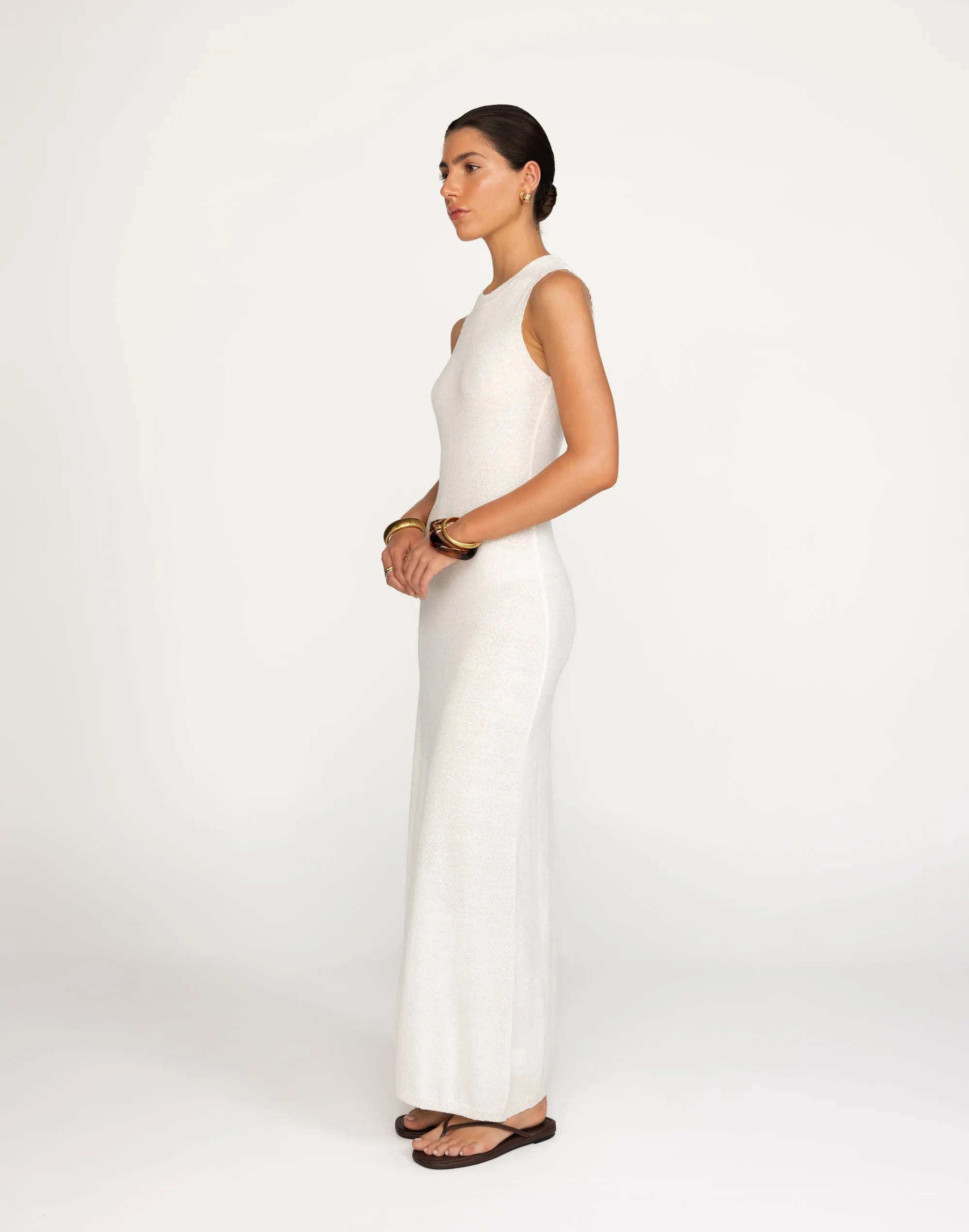 Ariana Maxi Dress (White)