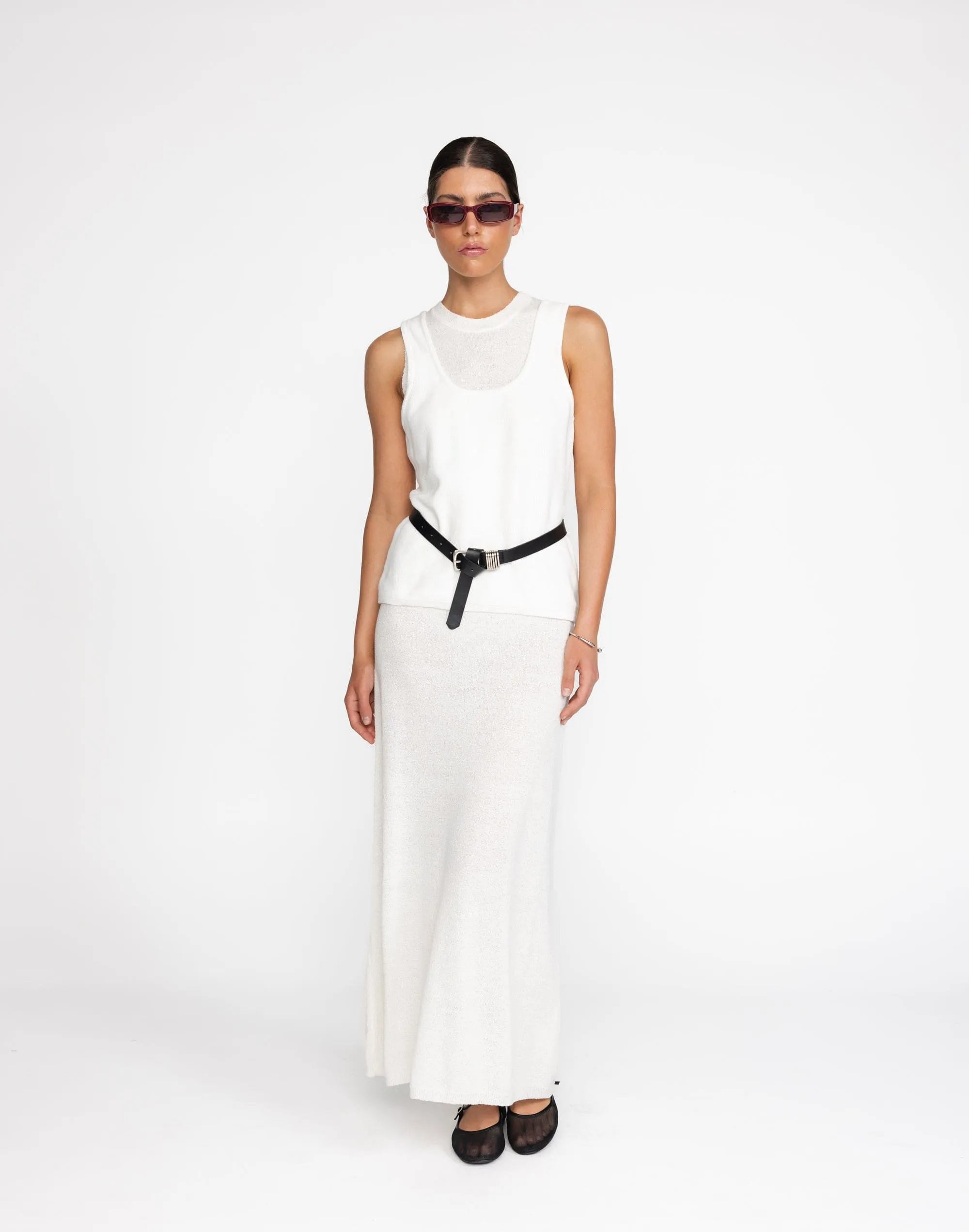 Ariana Maxi Dress (White)