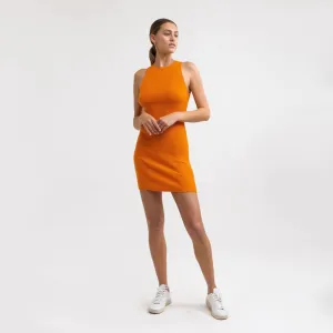 Aries Knit Mini Dress (Burnt Orange)