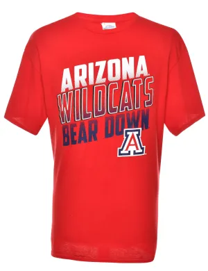 Arizona Wildcats Bear Down Printed T-shirt - XL