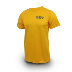 AS-IS NAVY PT Yellow Short Sleeve T-Shirt