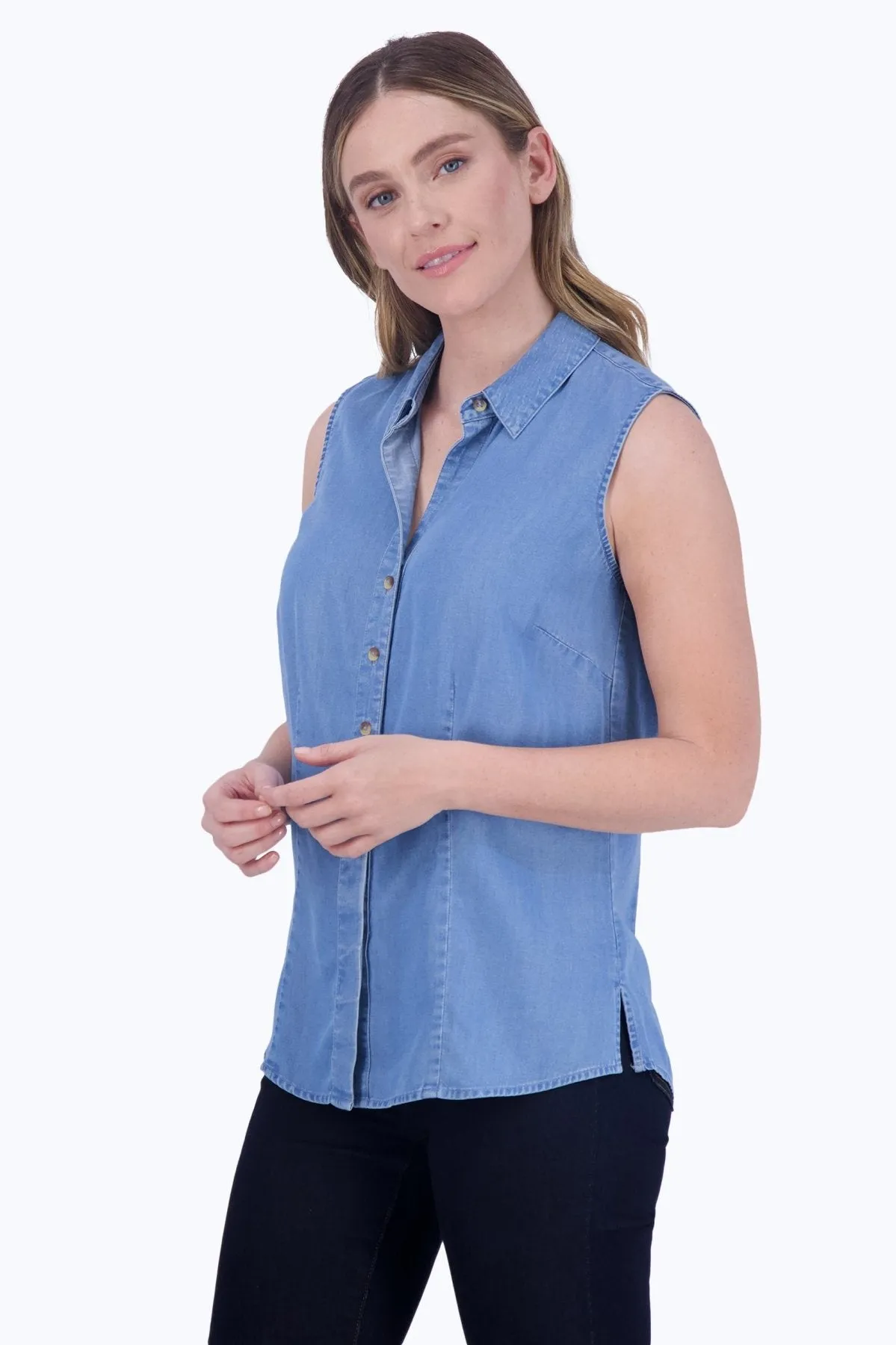 Ashley Tencel Sleeveless Shirt