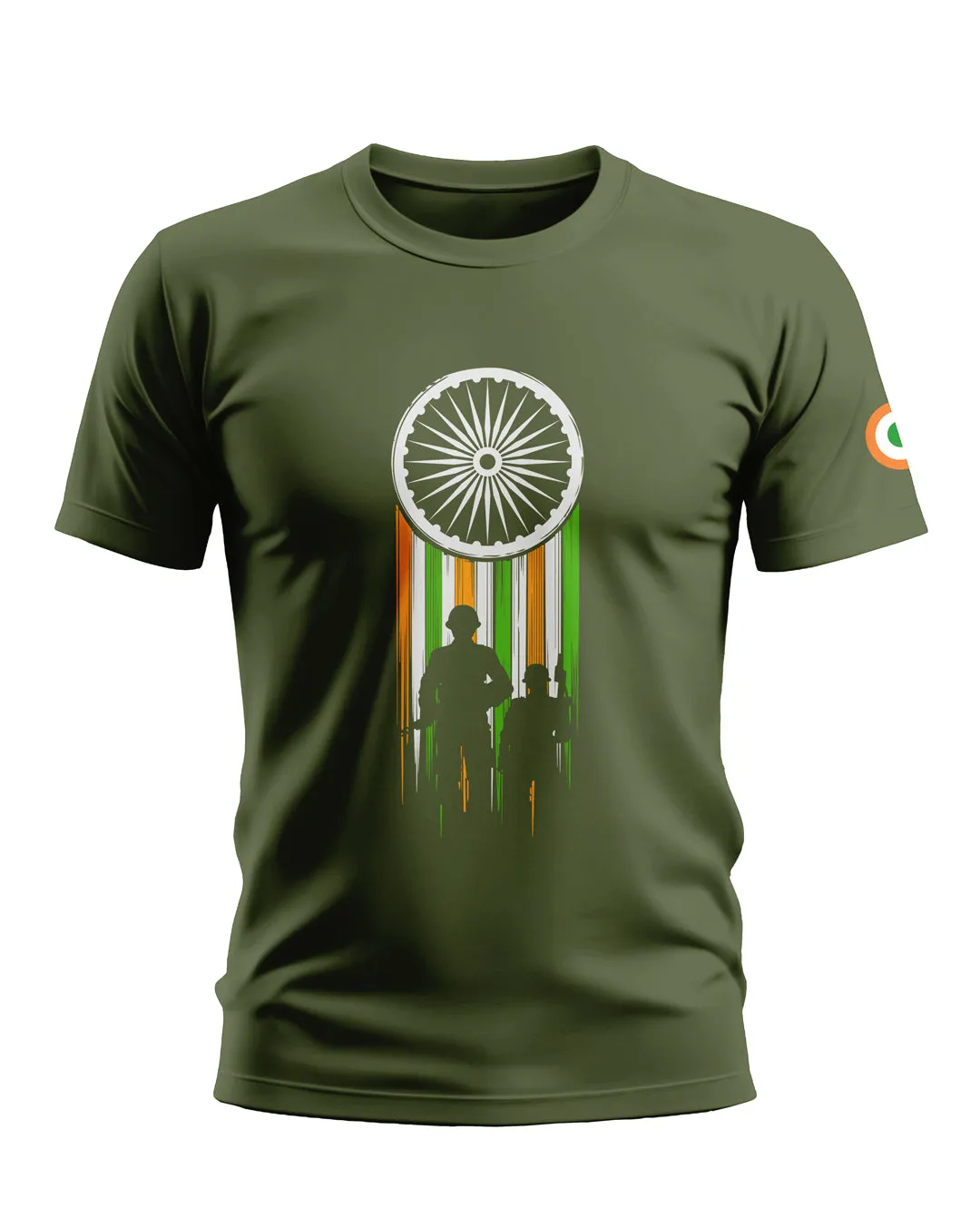 Ashok Chakra Army Style Soft Cotton T-shirt