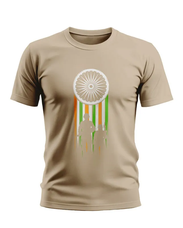 Ashok Chakra Army Style Soft Cotton T-shirt