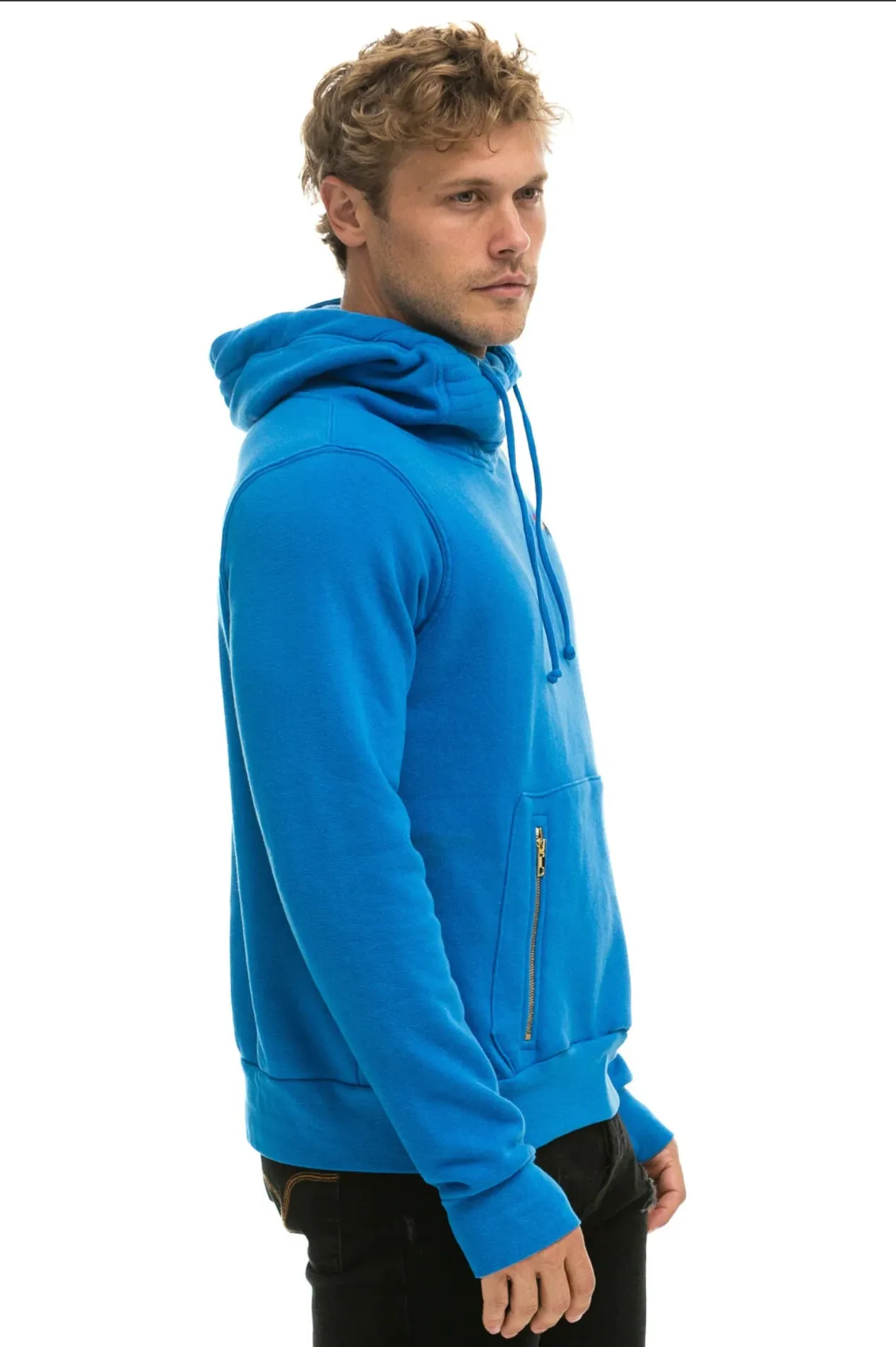 Aviator Nation NINJA PULLOVER UNISEX HOODIE - OCEAN