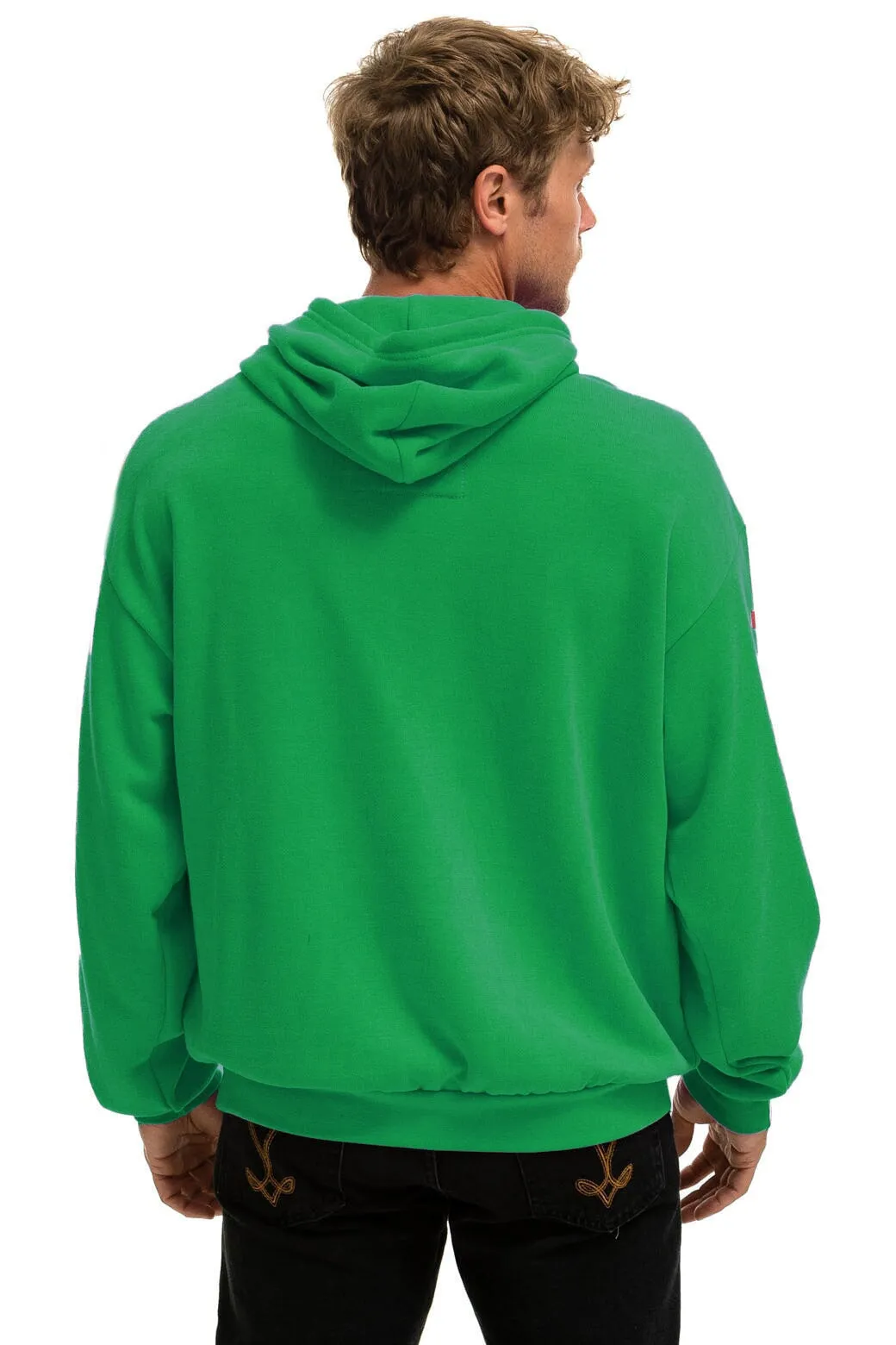 AVIATOR NATION SAN FRANCISCO RELAXED PULLOVER HOODIE - KELLY GREEN