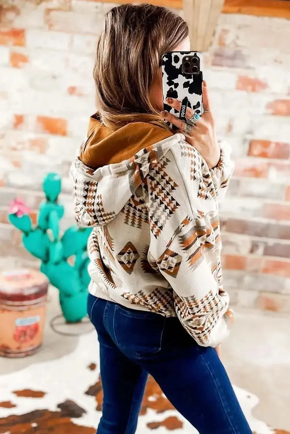 Aztec Charm Pullover Hoodie