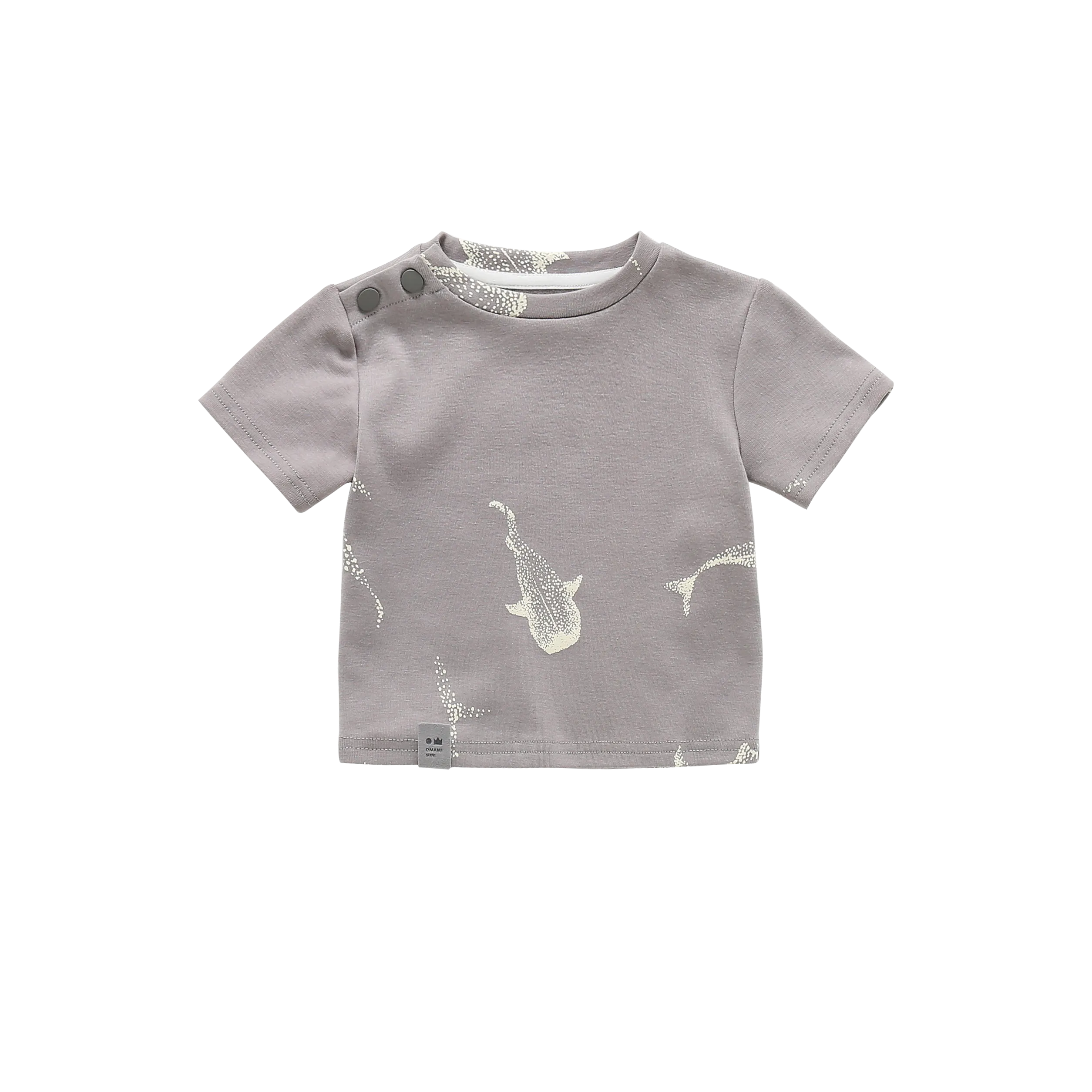 Baby Boxy T-Shirt | Grey