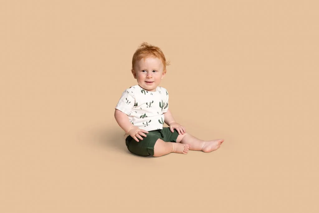 Baby T-shirt with All Over Print - Off-White