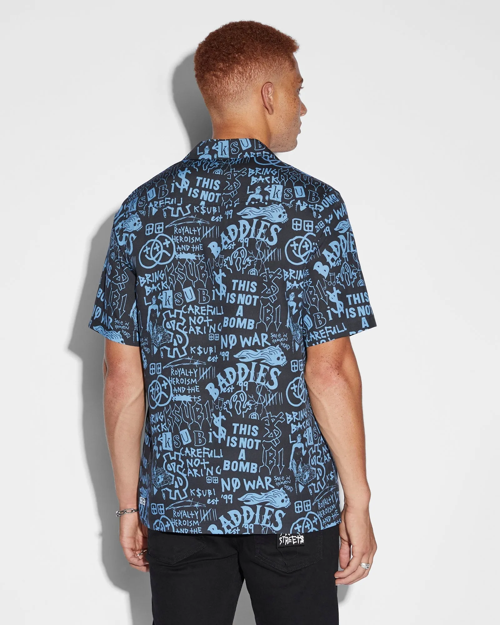 BADDIES RESORT SS SHIRT BLUE