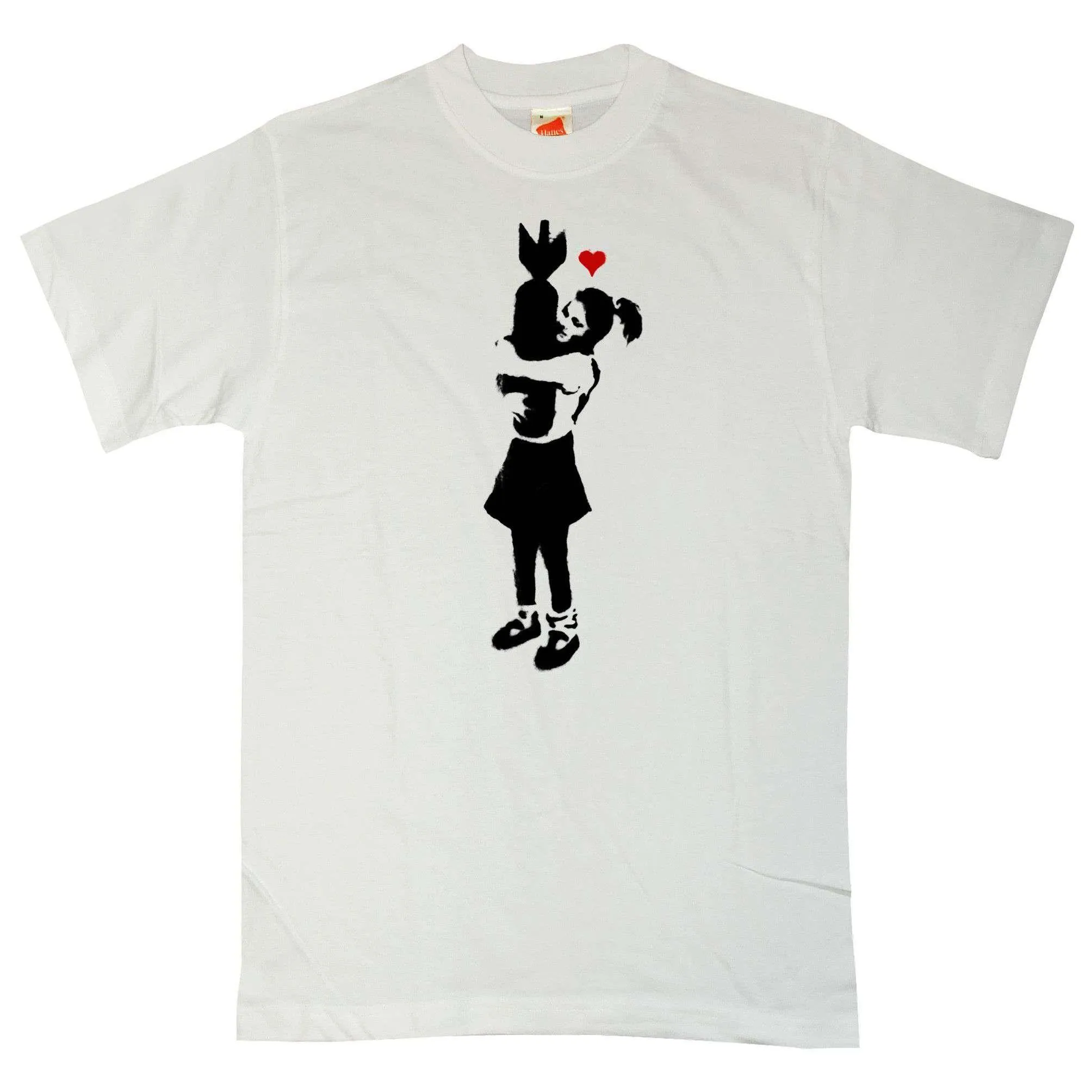 Banksy Girl With Bomb T-Shirt