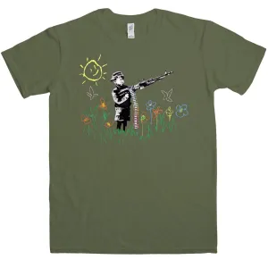 Banksy Machine Gun Kid T-Shirt