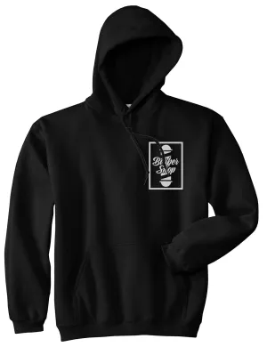 Barbershop Pole Chest Mens Pullover Hoodie