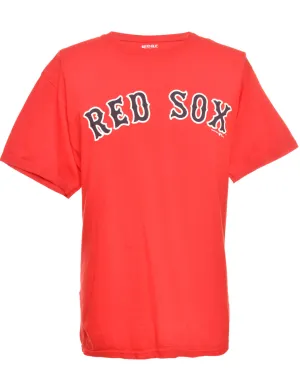 Baseball Red Sox Red Sports T-shirt - M