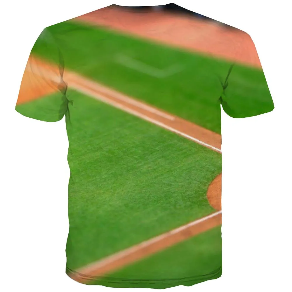 Baseball T shirts Men Stadium T-shirts 3d Game Tshirt Anime White T-shirts Graphic