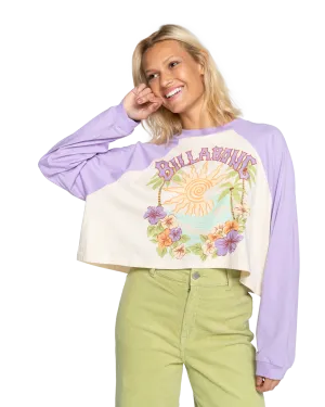 Beach Boyfriend Baseball T-Shirt in Lilac Breeze