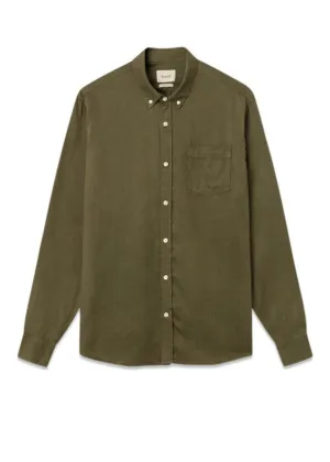 BEAM TENCEL SHIRT - Army