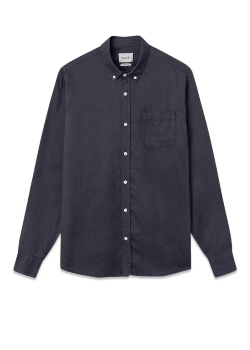 BEAM TENCEL SHIRT - Navy