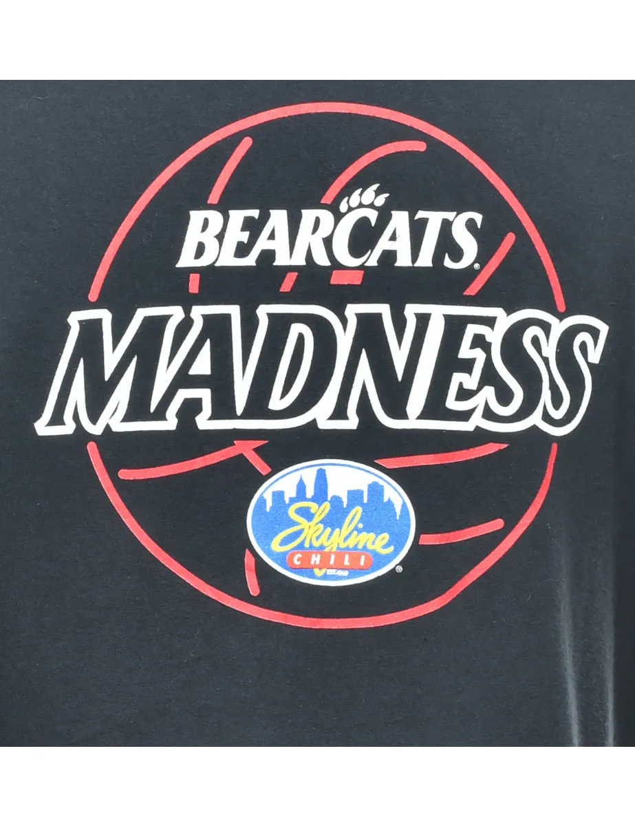 Bearcats Madness Printed T-shirt - L